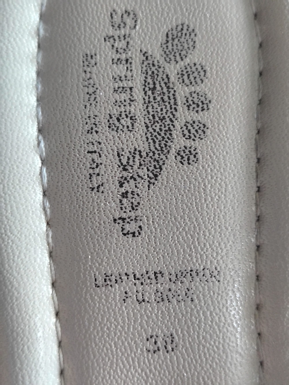 Spring Step White Gold Leather Wedge Slide Sandals Made in Italy EU 38 US 7.5 - Picture 6 of 10